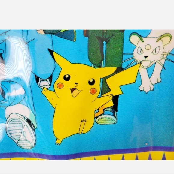 VTG 2000 Pokémon Nintendo Blue Backpack Bag Pikachu Ash by Game Freak - Picture 6 of 12